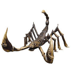 Scorpion Coffee Table Attributed to Jacques Duval-Brasseur