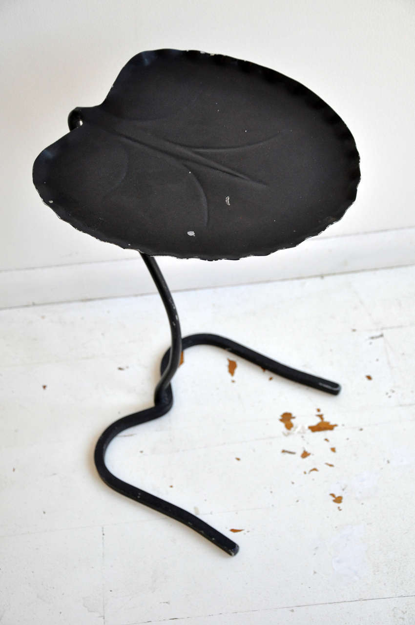 Black Salterini lily pad table.
