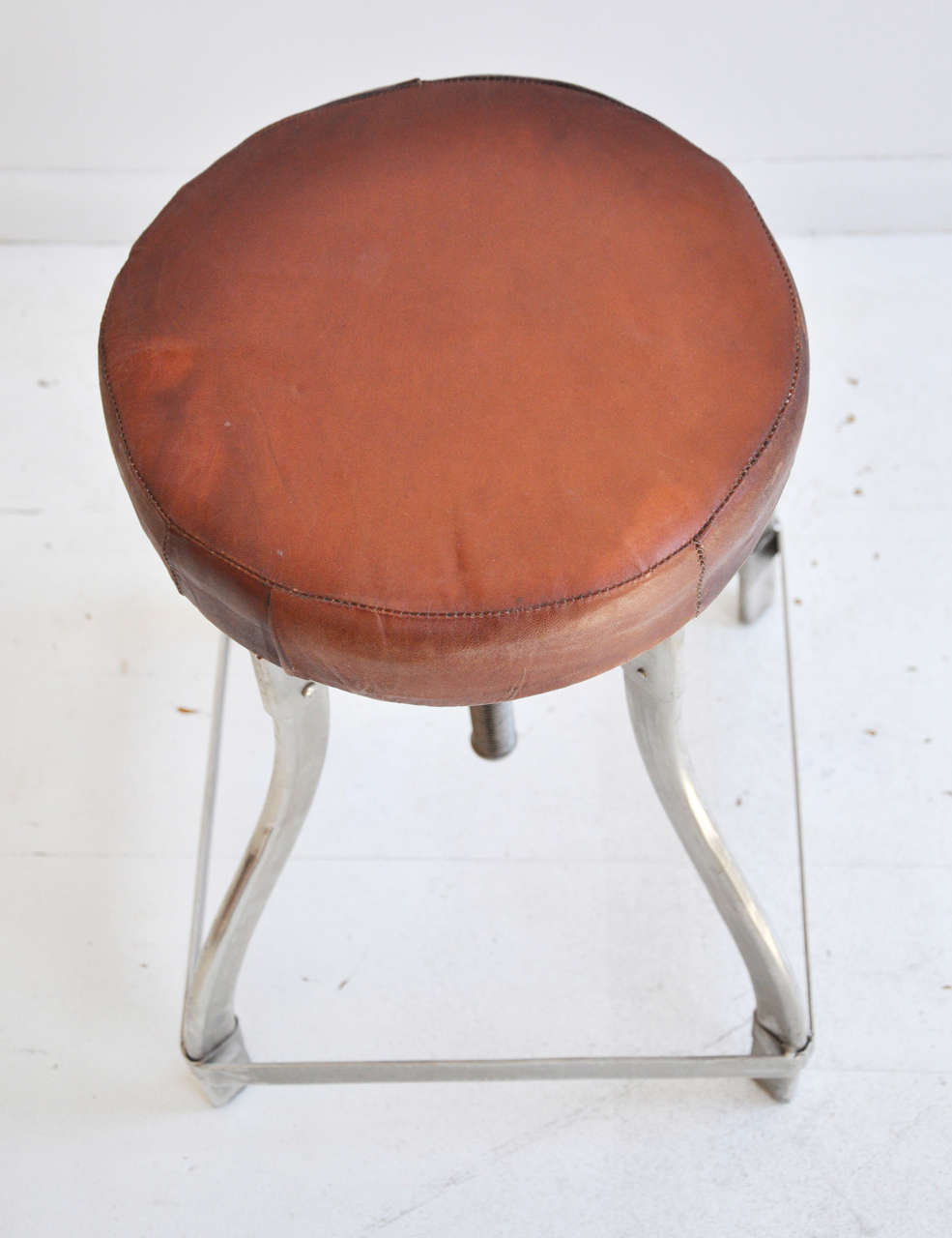 Industrial Leather Stools 4