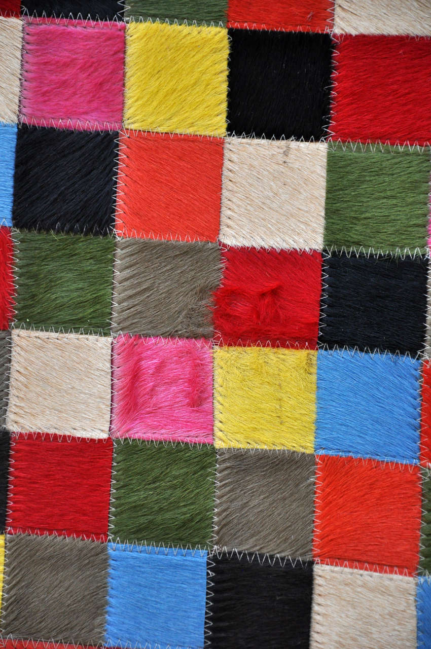 Patchwork Cowhide Rug For Sale 5