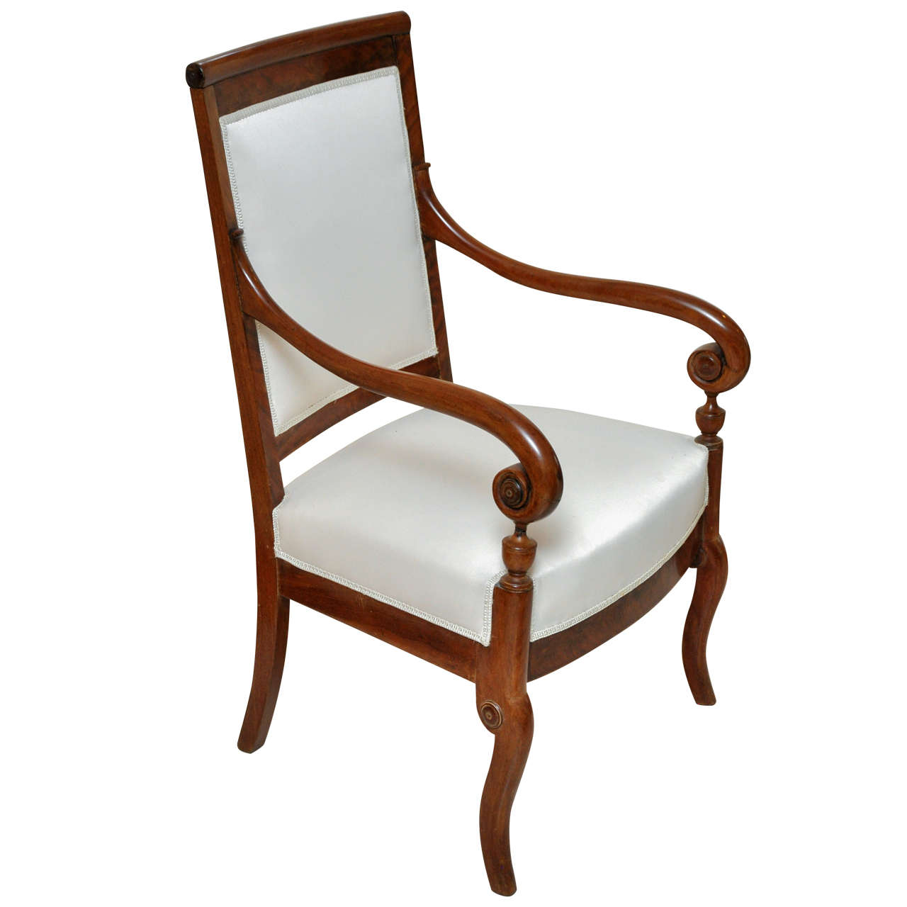 German Neoclassical Armchair, c. 1830 For Sale