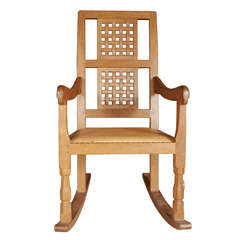 A Robert "Mouseman" Thompson Oak Rocking Chair