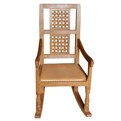 A Robert "Mouseman" Thompson Oak Rocking Chair