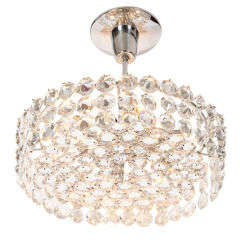 Crystal Drum Chandelier by Bakalowits and Sohne 12
