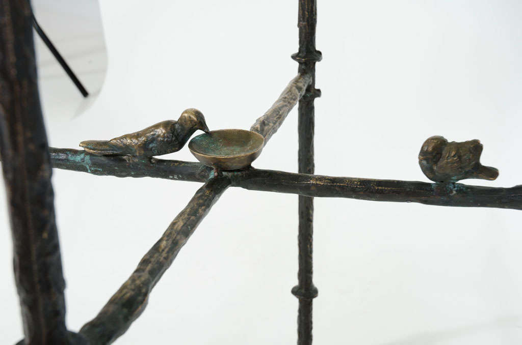 Sculpted Bronze Perched Bird Center Table by Ilana Goor 1