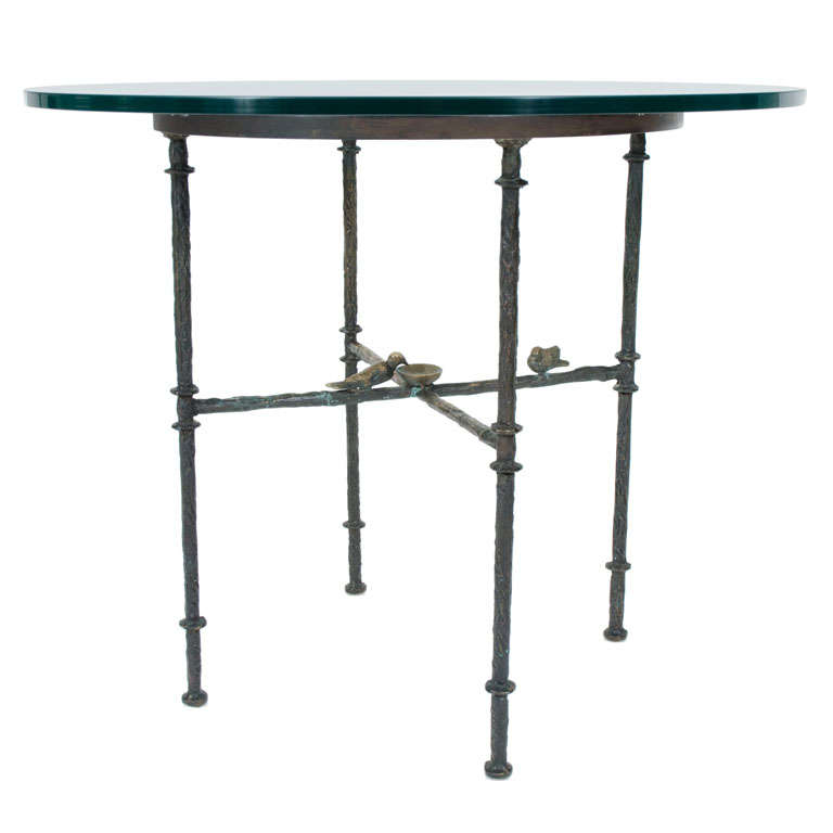 Sculpted Bronze Perched Bird Center Table by Ilana Goor
