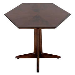 Pair of Hexagonal Pedestal Occasional Tables by Drexel 12