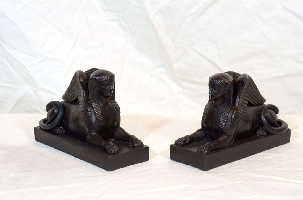 In Greek tradition, the sphinx has the haunches of a lion, the wings of a great bird, and the face of a woman. Influenced by antiquities, Wedgwood artists crafted this Black Basalt model in the 18th century.
Josiah Wedgwood named the black