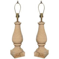 Antique Cement Balustrade Lamps