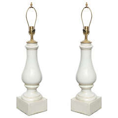 Antique Classic Architectural Style Porcelain Lamps