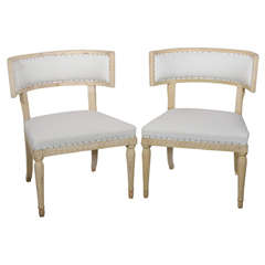 Antique Swedish Gustavian Klismos Chairs
