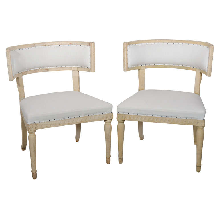 Swedish Gustavian Klismos Chairs For Sale