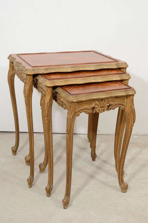 A Set of Three Stacking Tables
