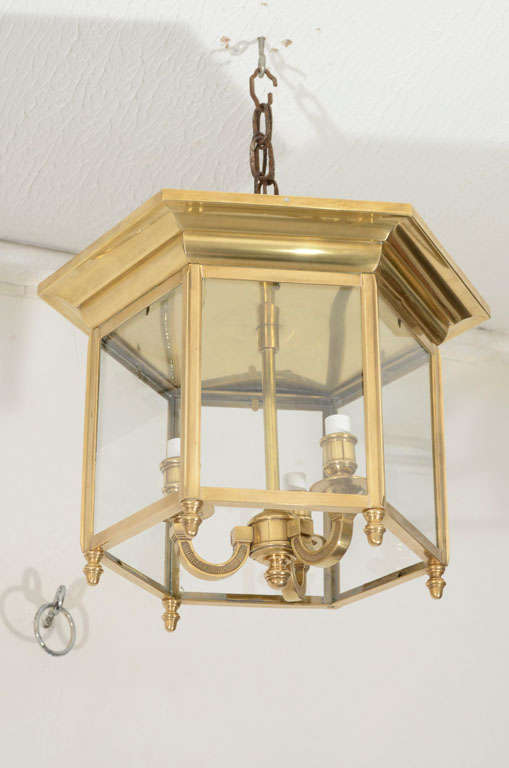 A Continental Brass Lantern