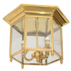 A Continental Brass Lantern