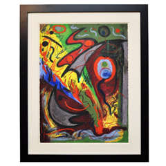 Umbrella Arts Abstract On Paper