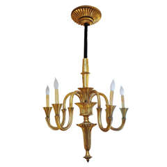 Antique Exceptional Gilt Chandelier, French