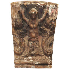 Large 17th Century Architectural Fragment of a Caryatid
