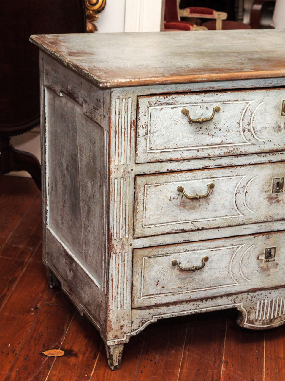 French Painted Louis XVI Commode For Sale