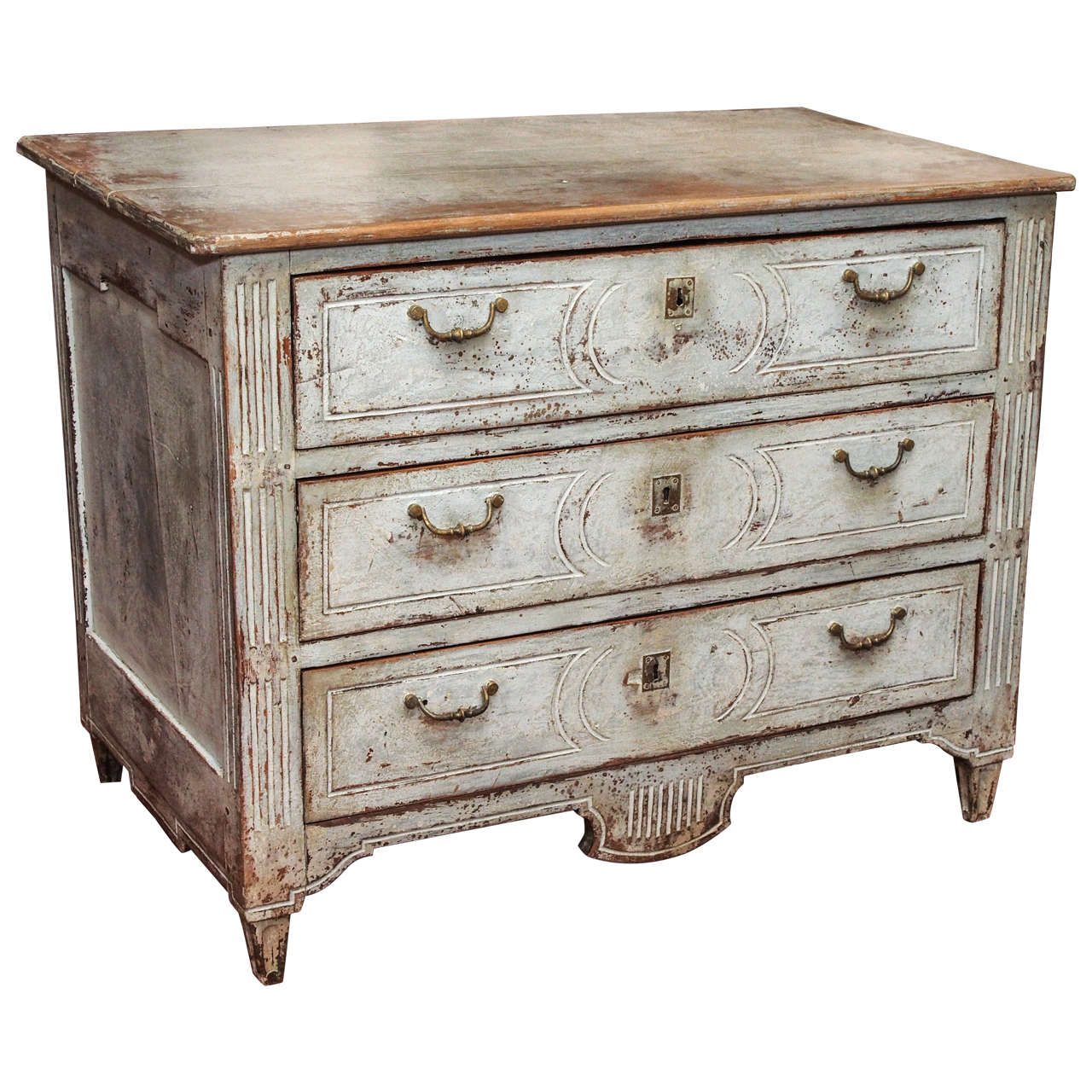 Painted Louis XVI Commode For Sale