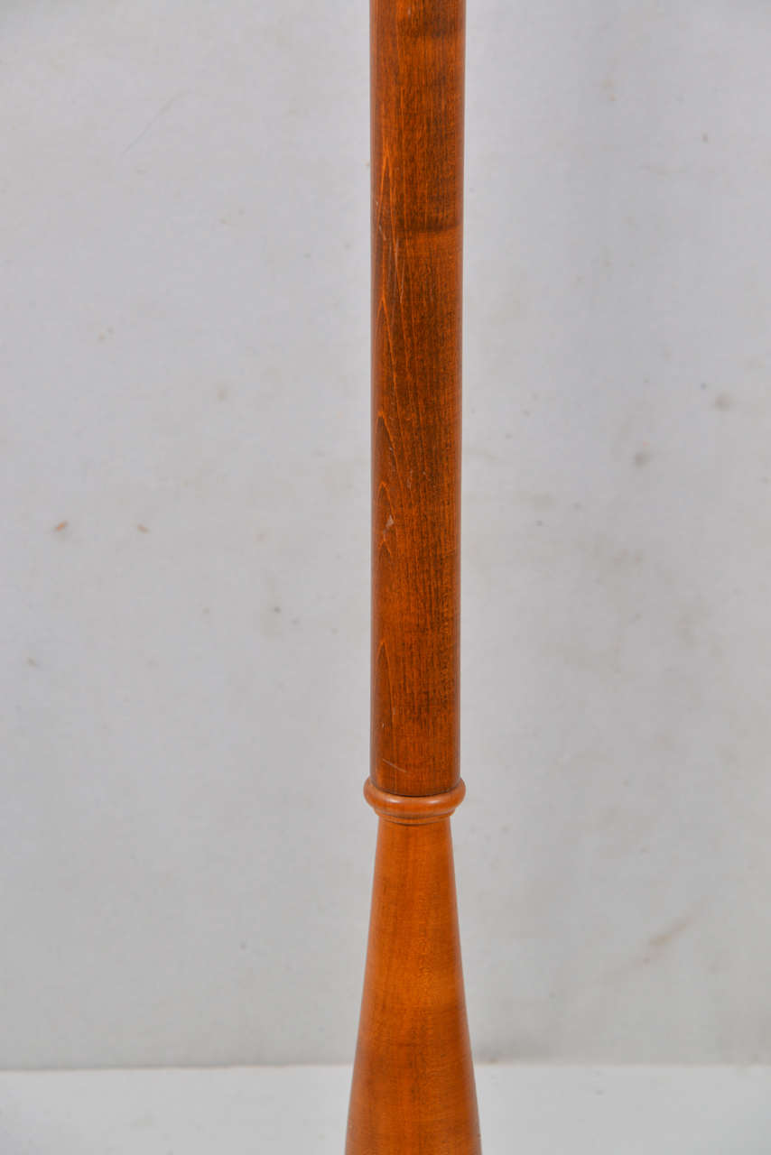 Wooden, Art Deco Floor Lamp at 1stdibs