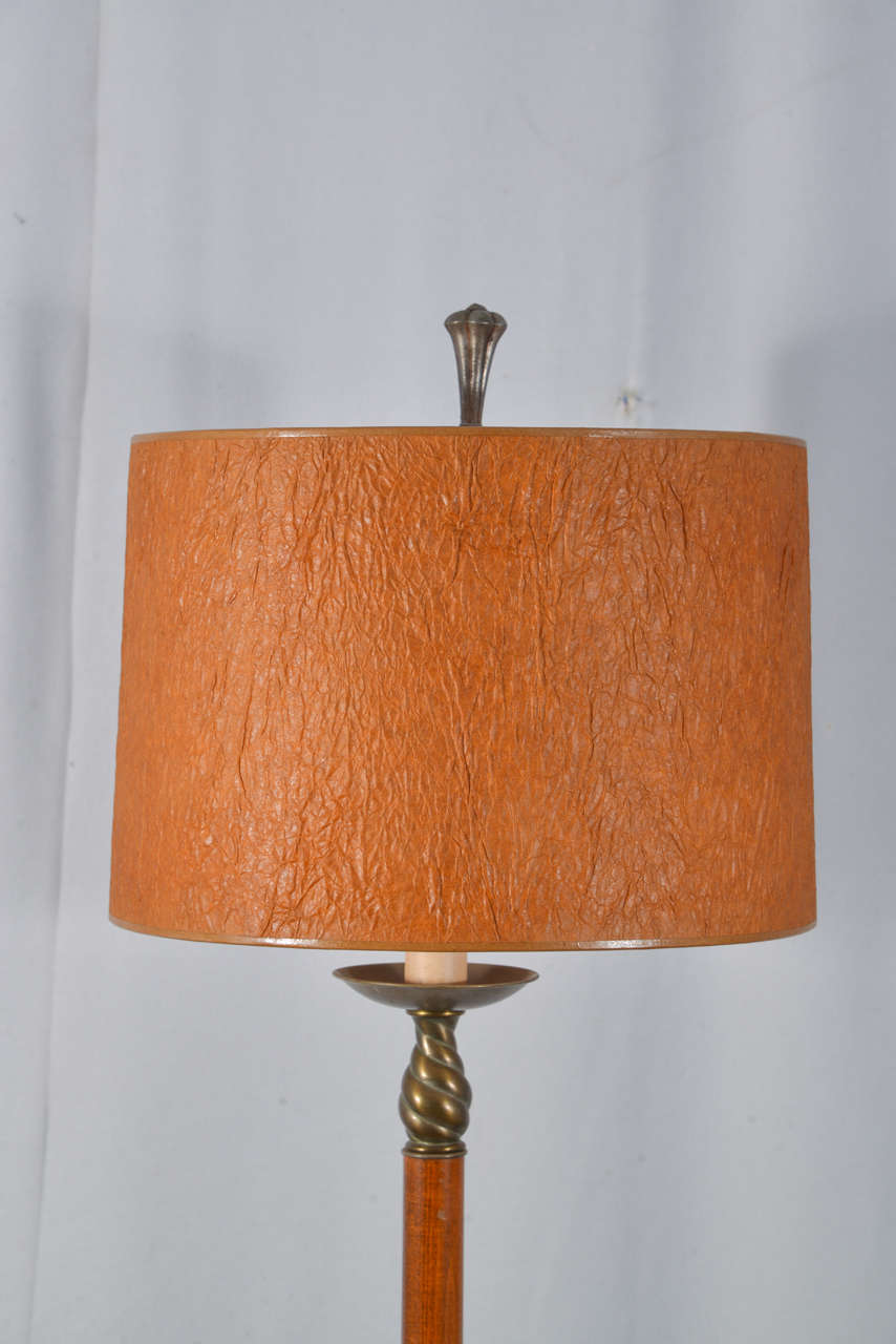 Wooden, Art Deco Floor Lamp at 1stdibs
