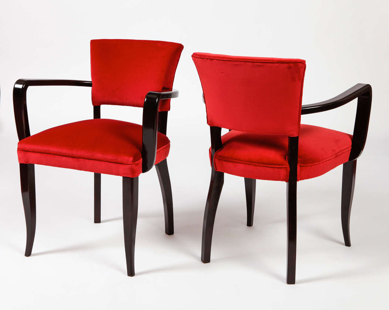 Modern Important Set of Four Armchairs by Maurizio Tempestini, 1940