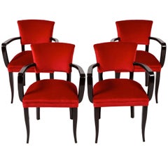 Important ensemble de quatre fauteuils par Maurizio Tempestini:: 1940