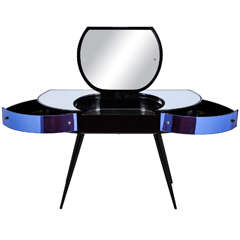 Used Extremely Rare Pietro Chiesa Mirrored Toilette For Fontana Arte