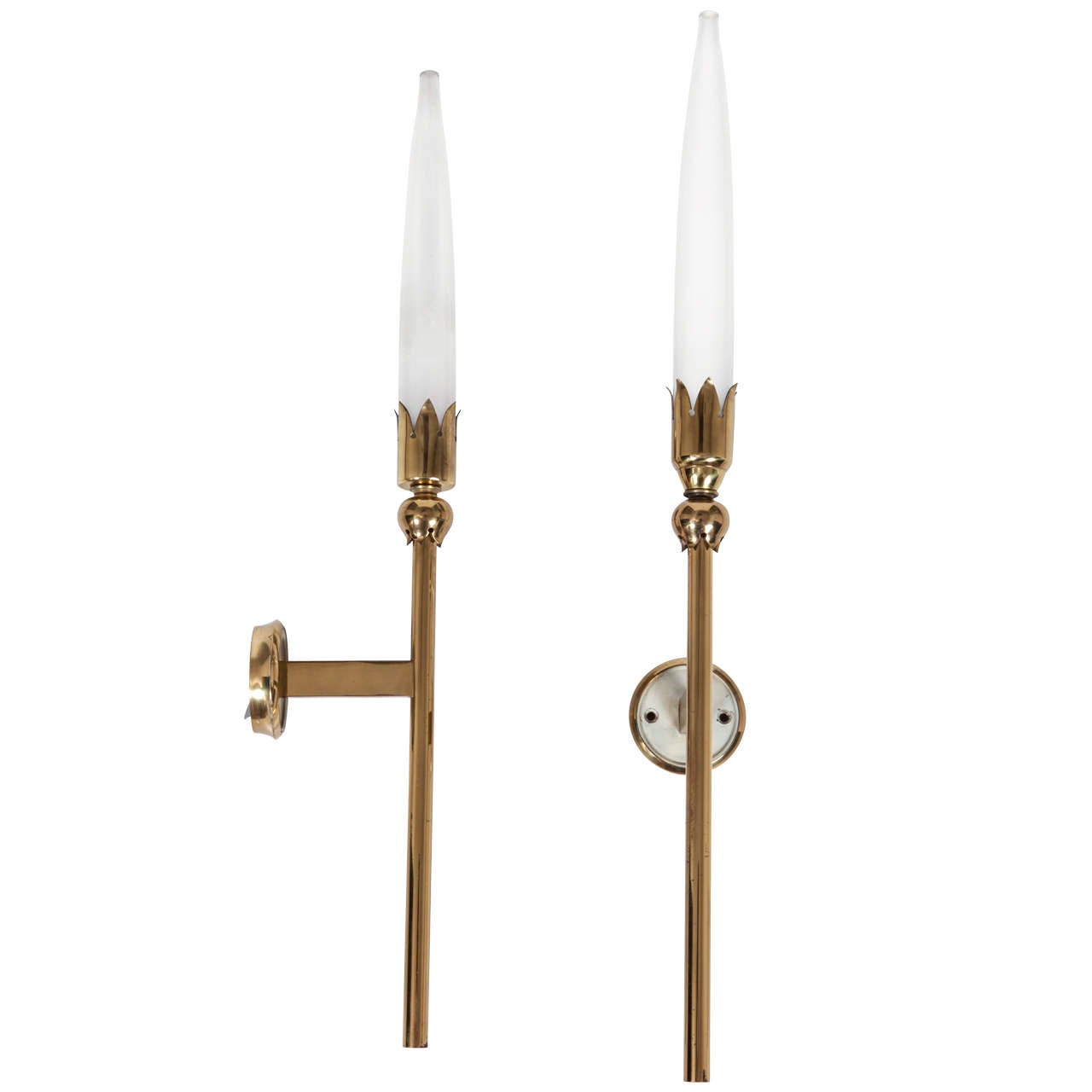 Pair of exceptional Gio Ponti Wall Lights