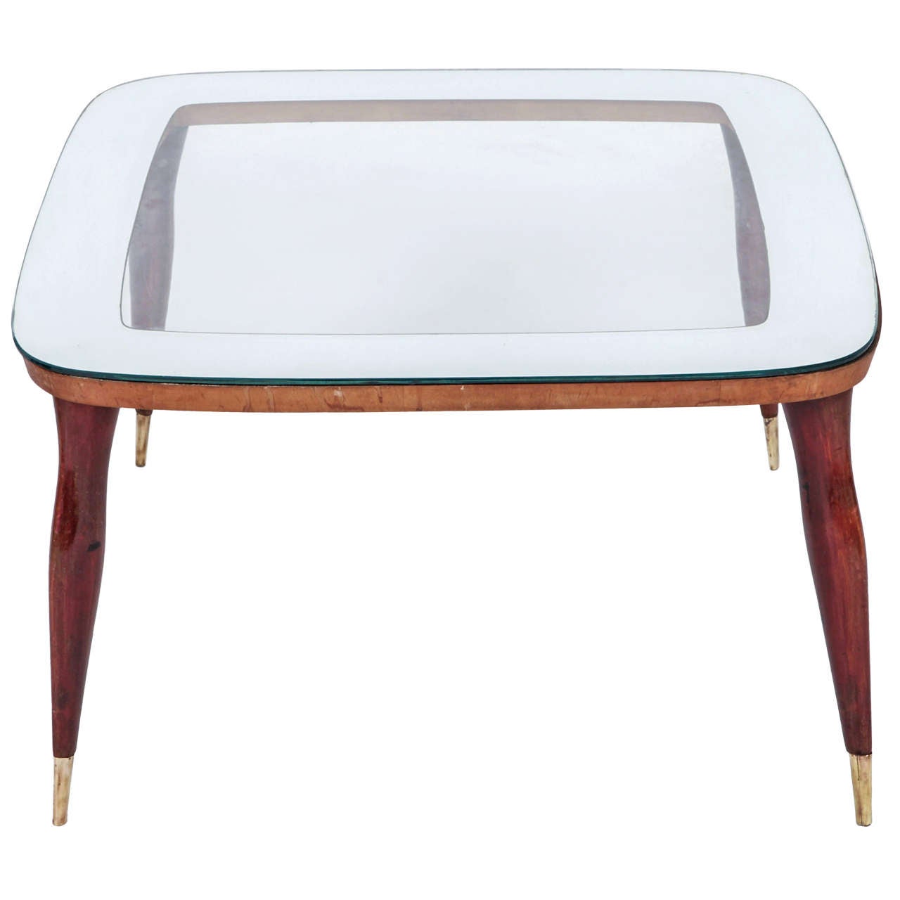 Extremely Fine attr. Guglielmo Ulrich Mirrored Coffee Table