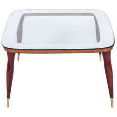 Extremely Fine attr. Guglielmo Ulrich Mirrored Coffee Table