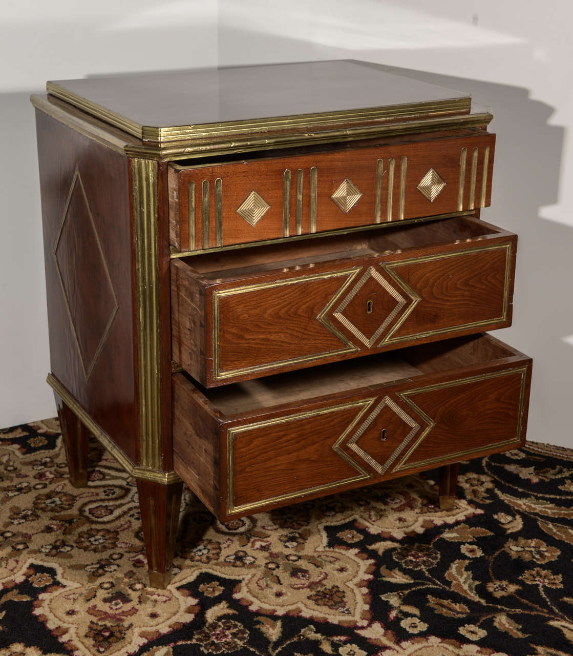 19th Century pair of 19th c Russian nightstand commodes