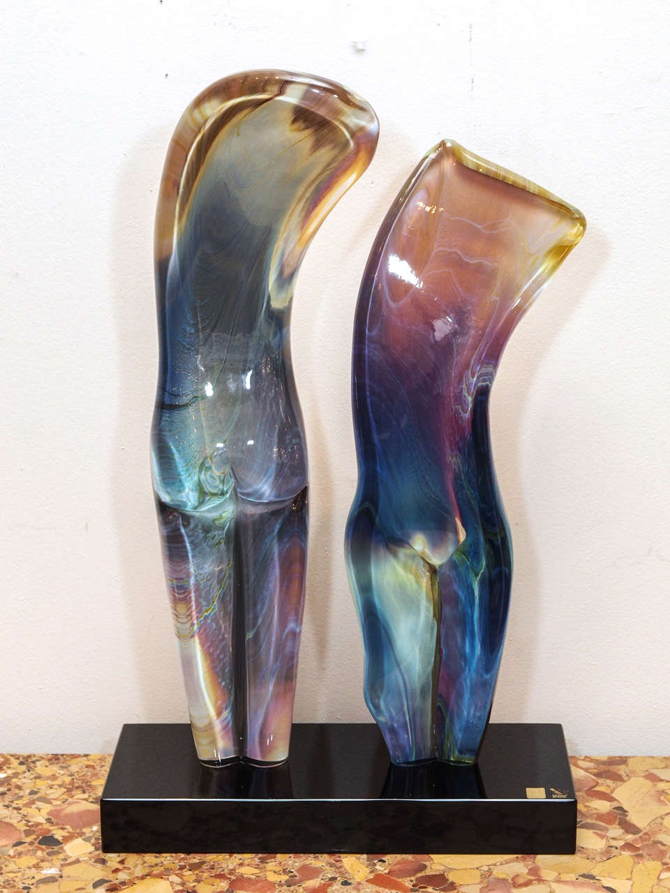 A Murano glass sculpture titled 