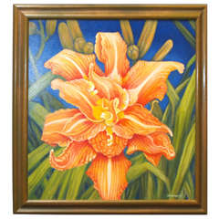 Original Oil On Canvas titled "Lily a Mystery" by Sue Blackshear