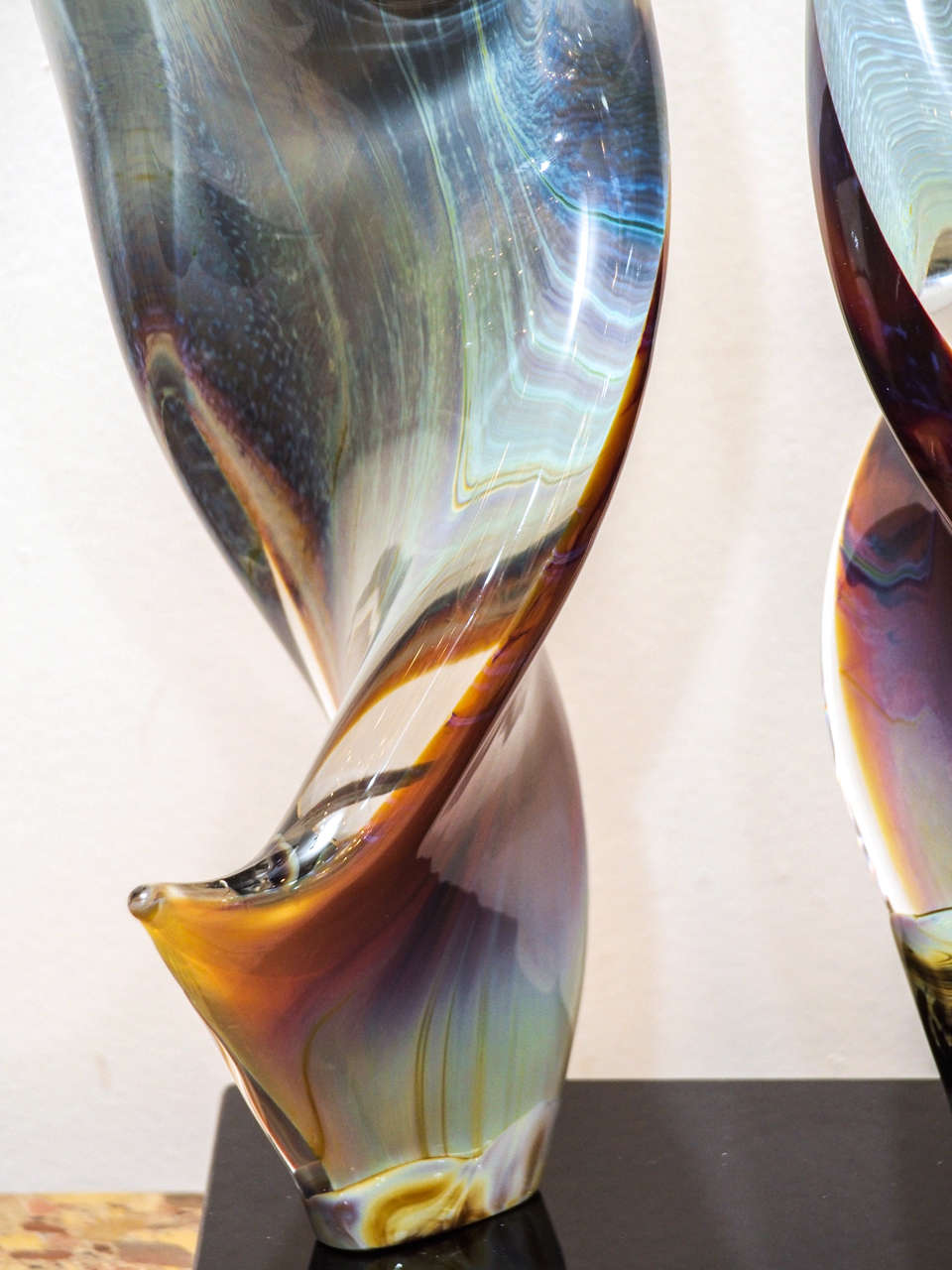 Murano Glass Sculpture "Tango" by Glassmaster For Sale