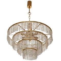 Four-Tier German Crystal Chandelier