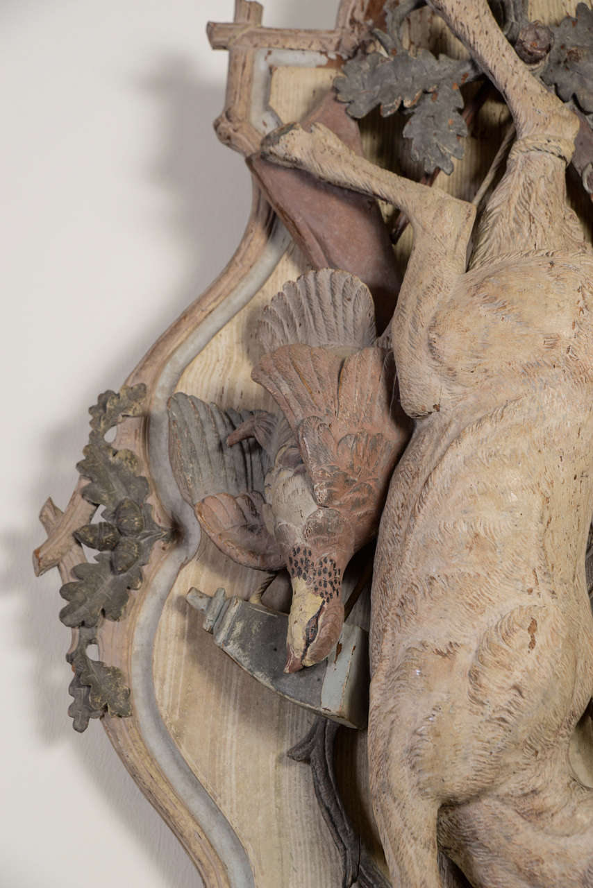 French Pair of Hunting Trophies, France, 19th Century For Sale