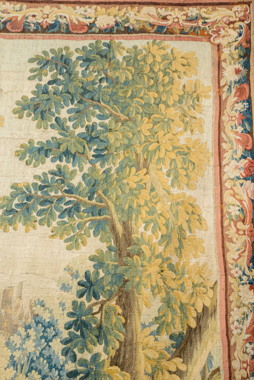 18th Century and Earlier Louis XV Aubusson Tapestry