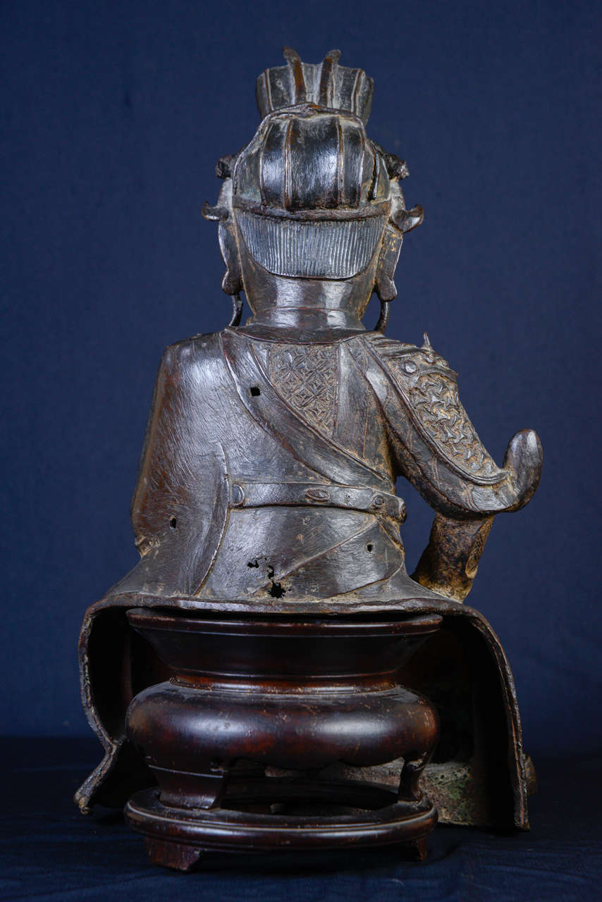 Parcel-Gilt Bronze of Guandi Ming Dynasty, 17th Century 1