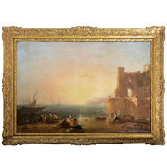 Naval Landscape by an English School