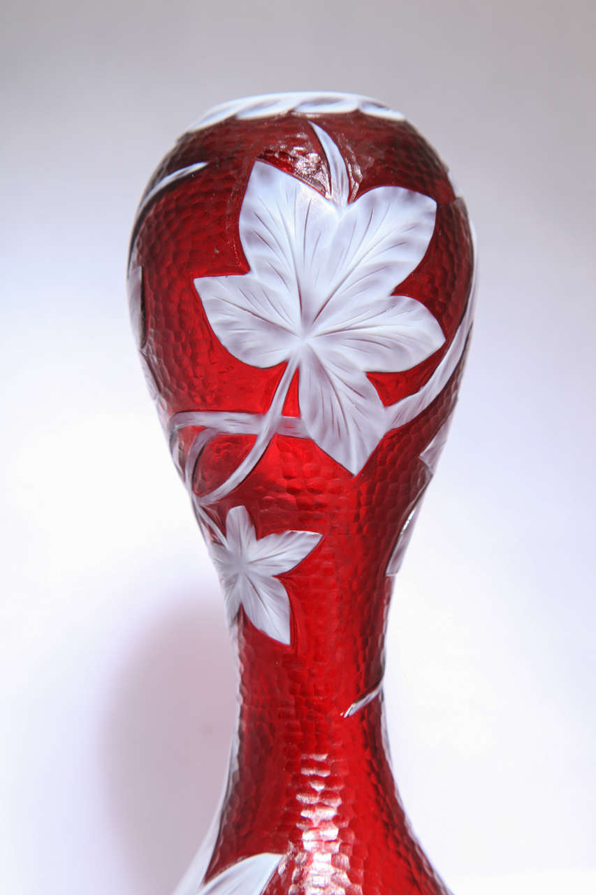 Rare Stevens & Williams Cameo Glass Vase Carved By J. Millward 3