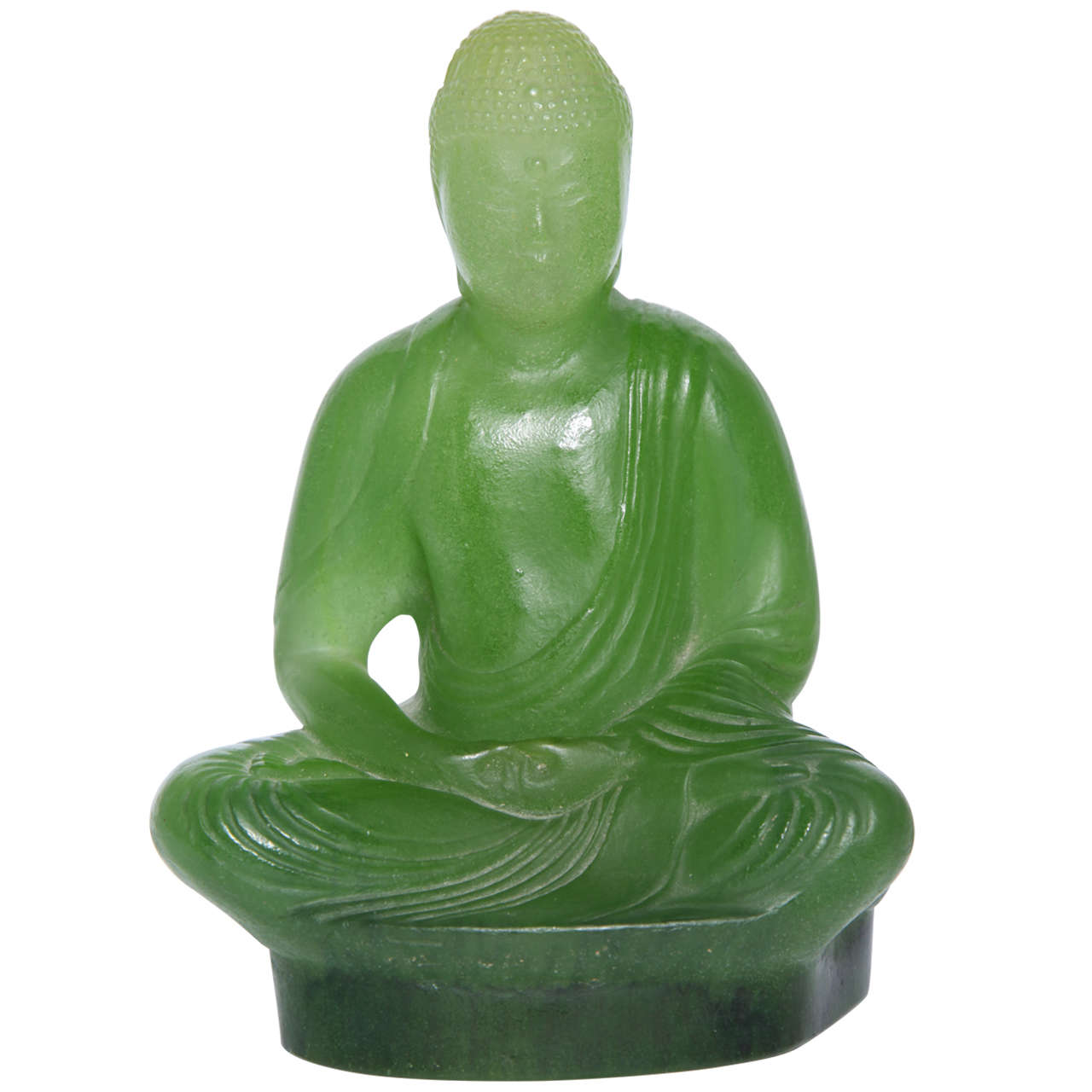 Rare A. Walter Nancy Pate-de-Verre Buddha