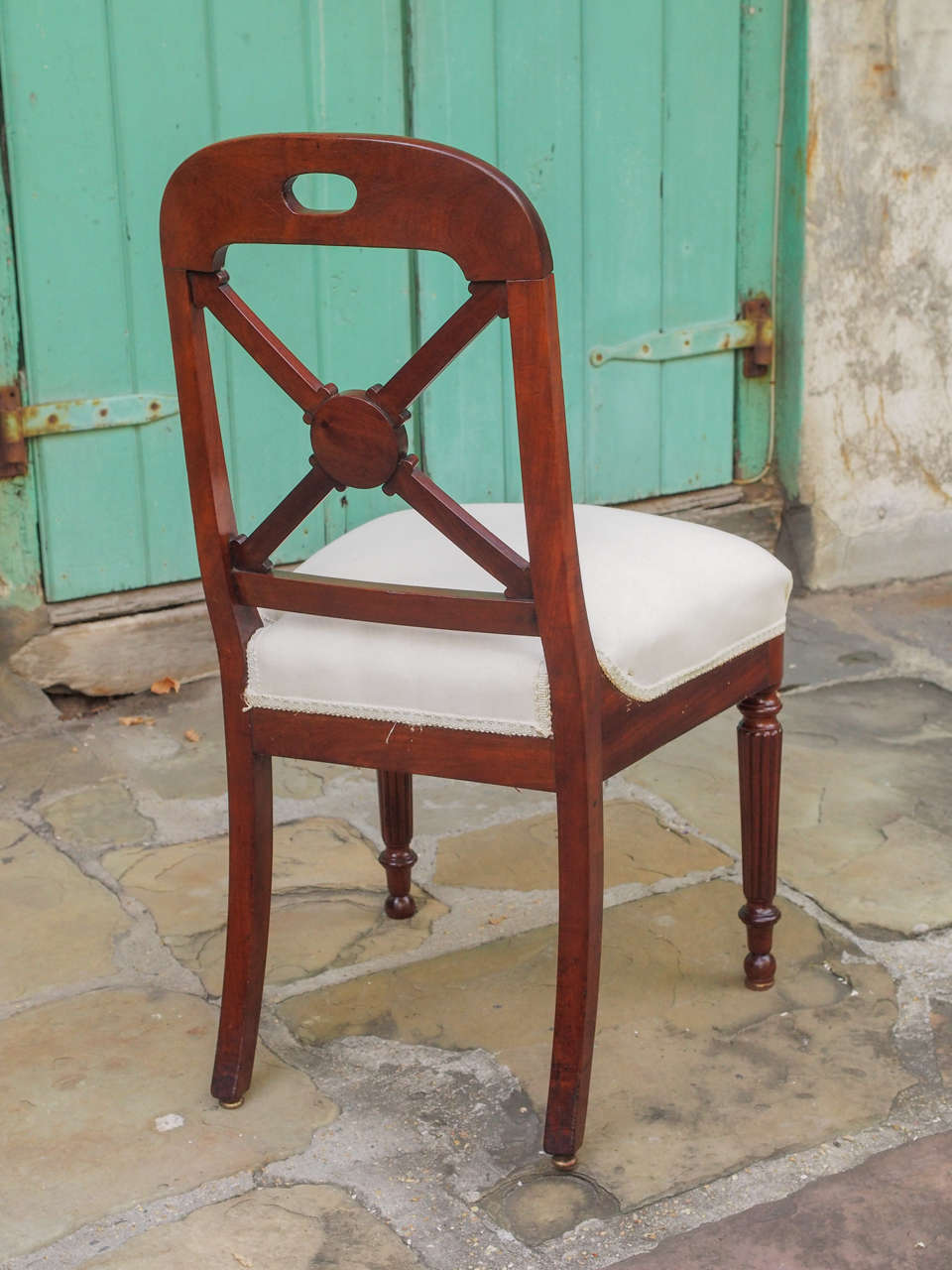 Fine Set of 16 French Restauration Period Mahogany Dining Chairs 3
