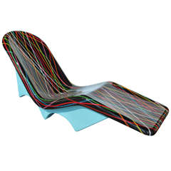 Playful "Surfboard" Chaise Lounge Chair by Mauro Oliveira