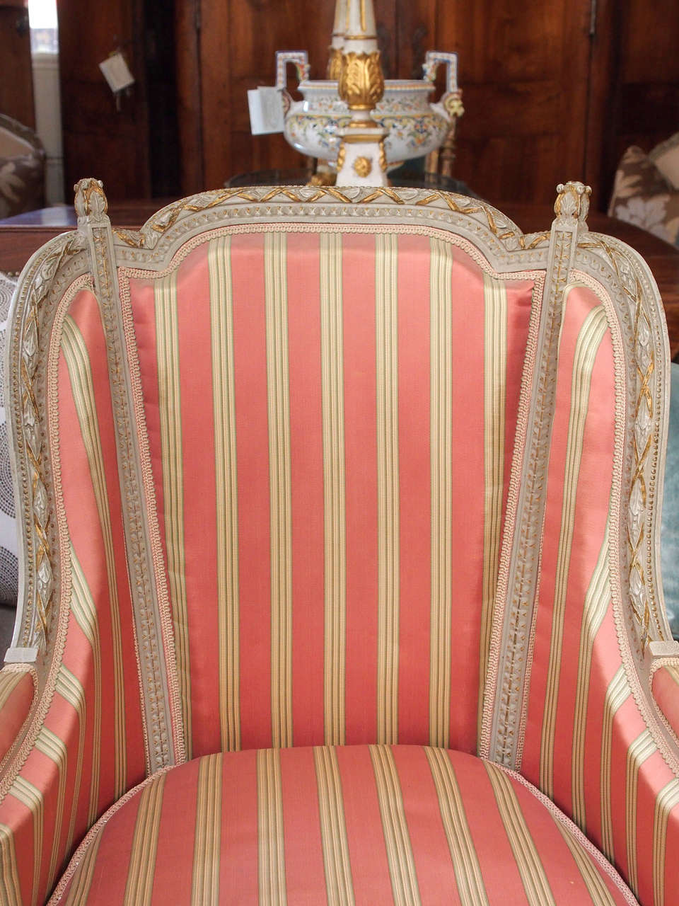 French Pair of 19th Century Louis XVI Style Bergeres