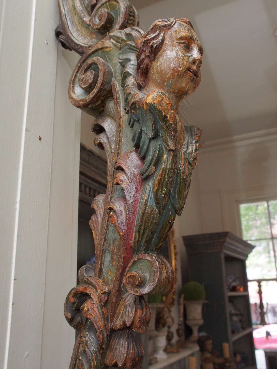 18th Century Angel Artifact In Good Condition For Sale In New Orleans, LA