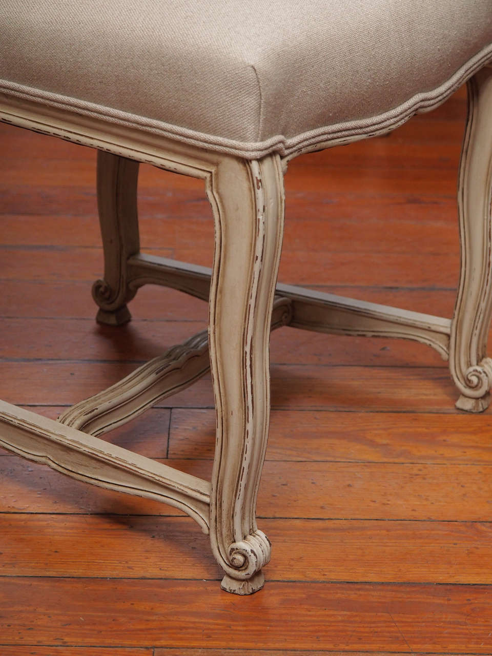 Fabric Set of Eight Dining Room Chairs