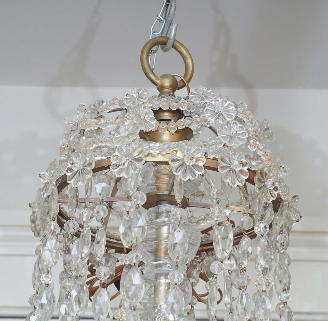 Empire Pair of Crystal Chandeliers