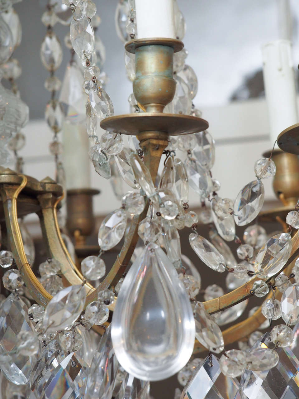 19th Century Pair of Crystal Chandeliers